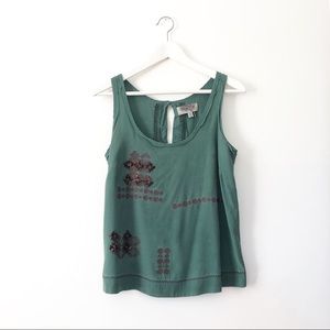 Urban Outfitters Ecote Jade Silk Sequenced Tank